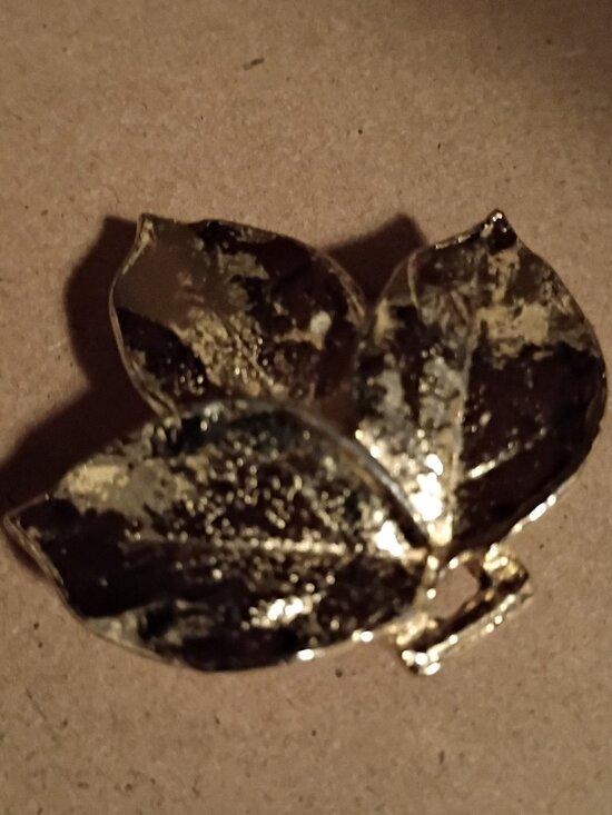 1981 Mimi Di Niscemi vintage gold leather belt clasp - Picture 1 of 7